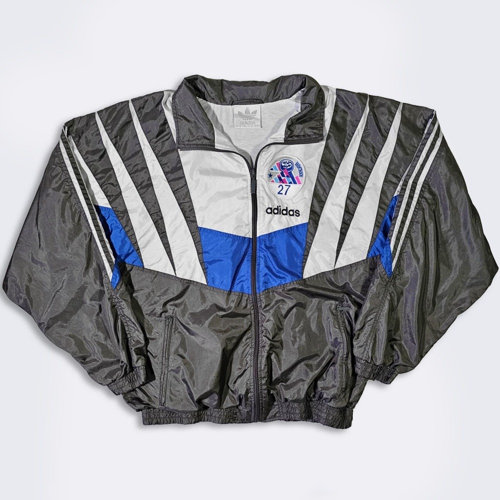 Adidas Vintage 90s Hockey Windbreaker Jacket